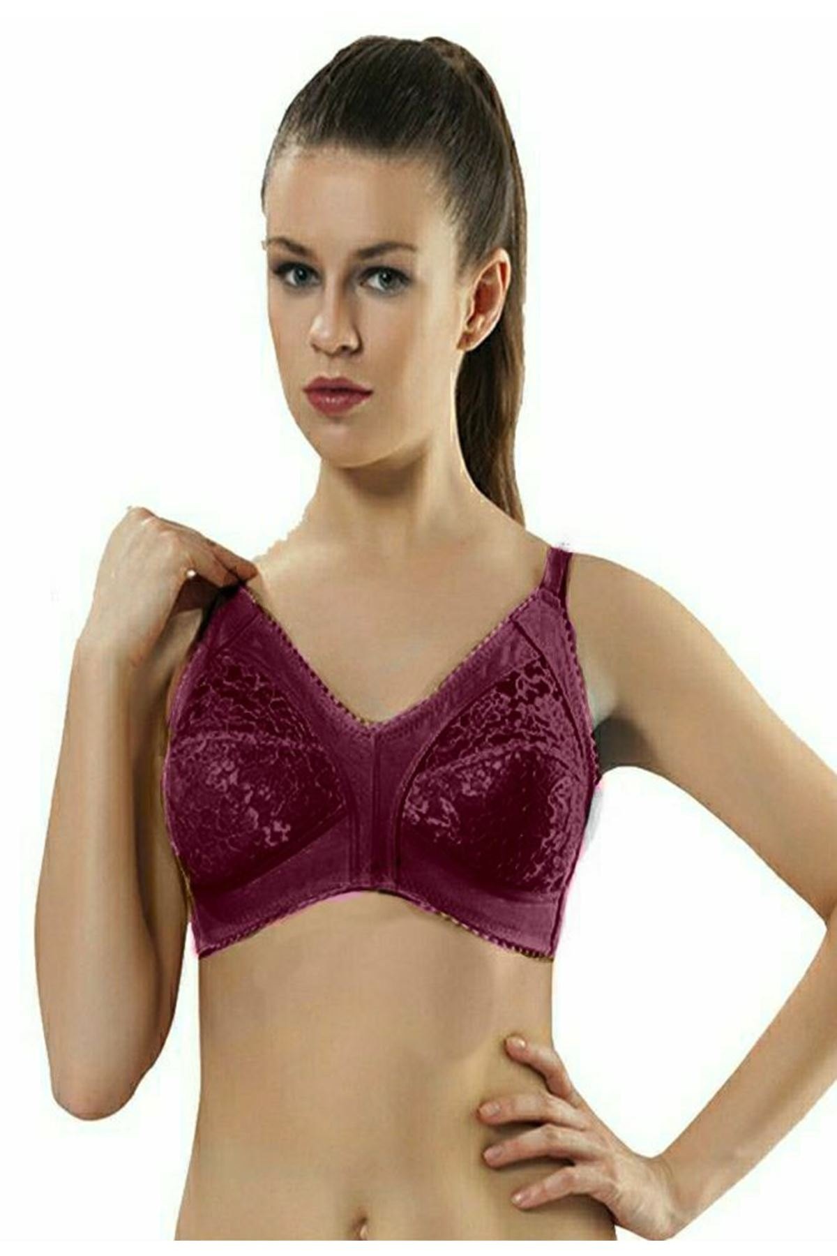 Full Cup Tam Kap Sütyen Sistina 503 - Bordo