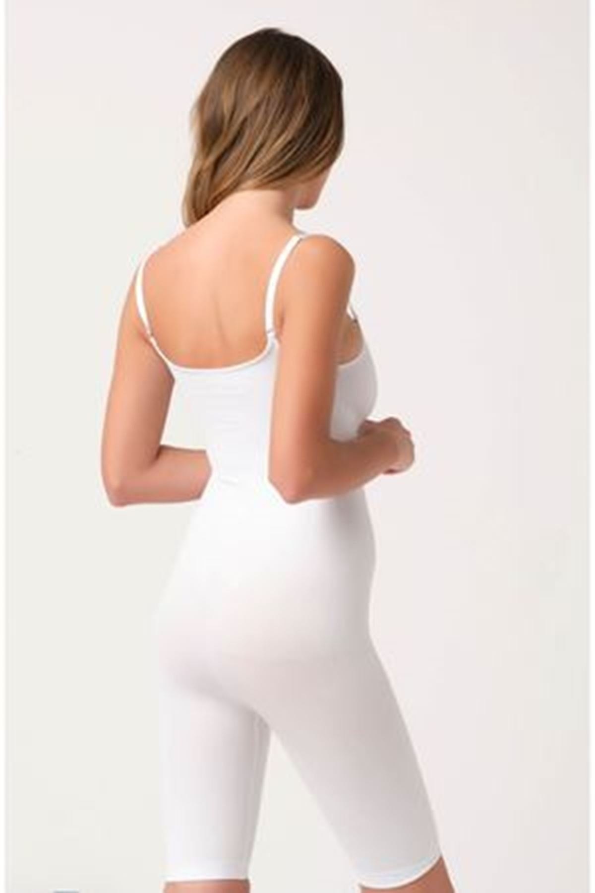 Yüksek Bel Dikişsiz Korse Sistina 751 - Beyaz