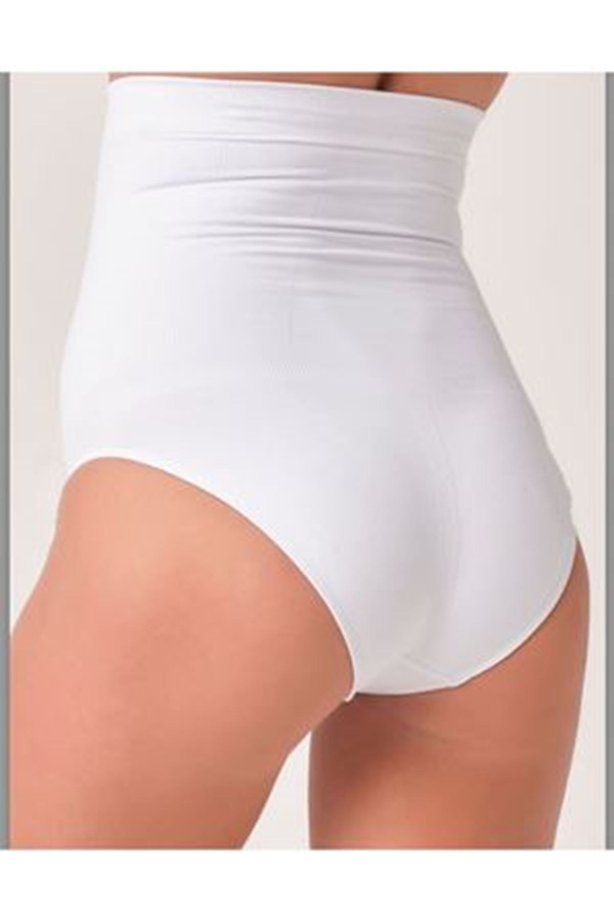 Mikrofibre Dikişsiz Slip Korse Sistina 780 - Beyaz