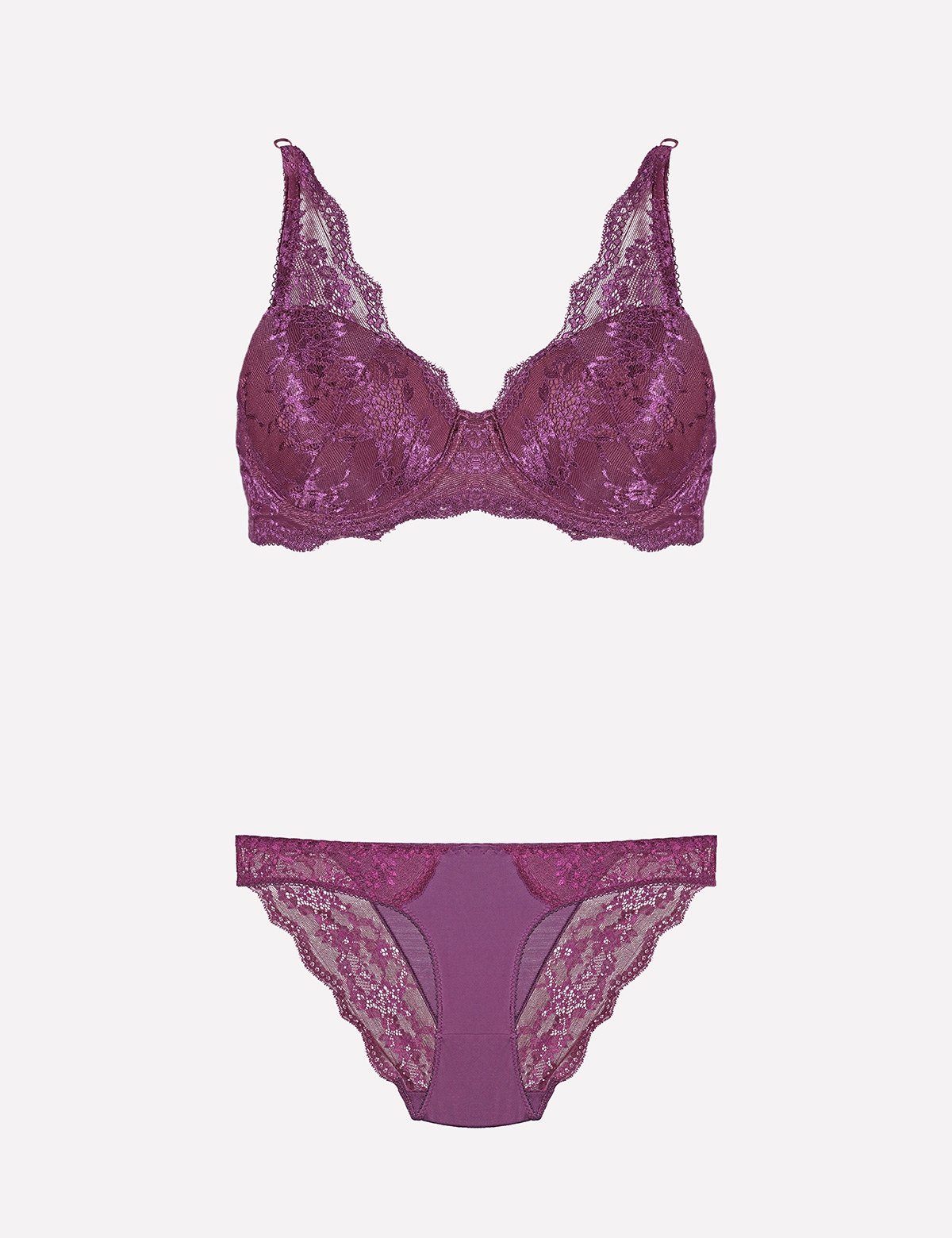 Nurteks Dantelli Şeffaf Sütyen Takım Nurteks 4340 - Görsel 4