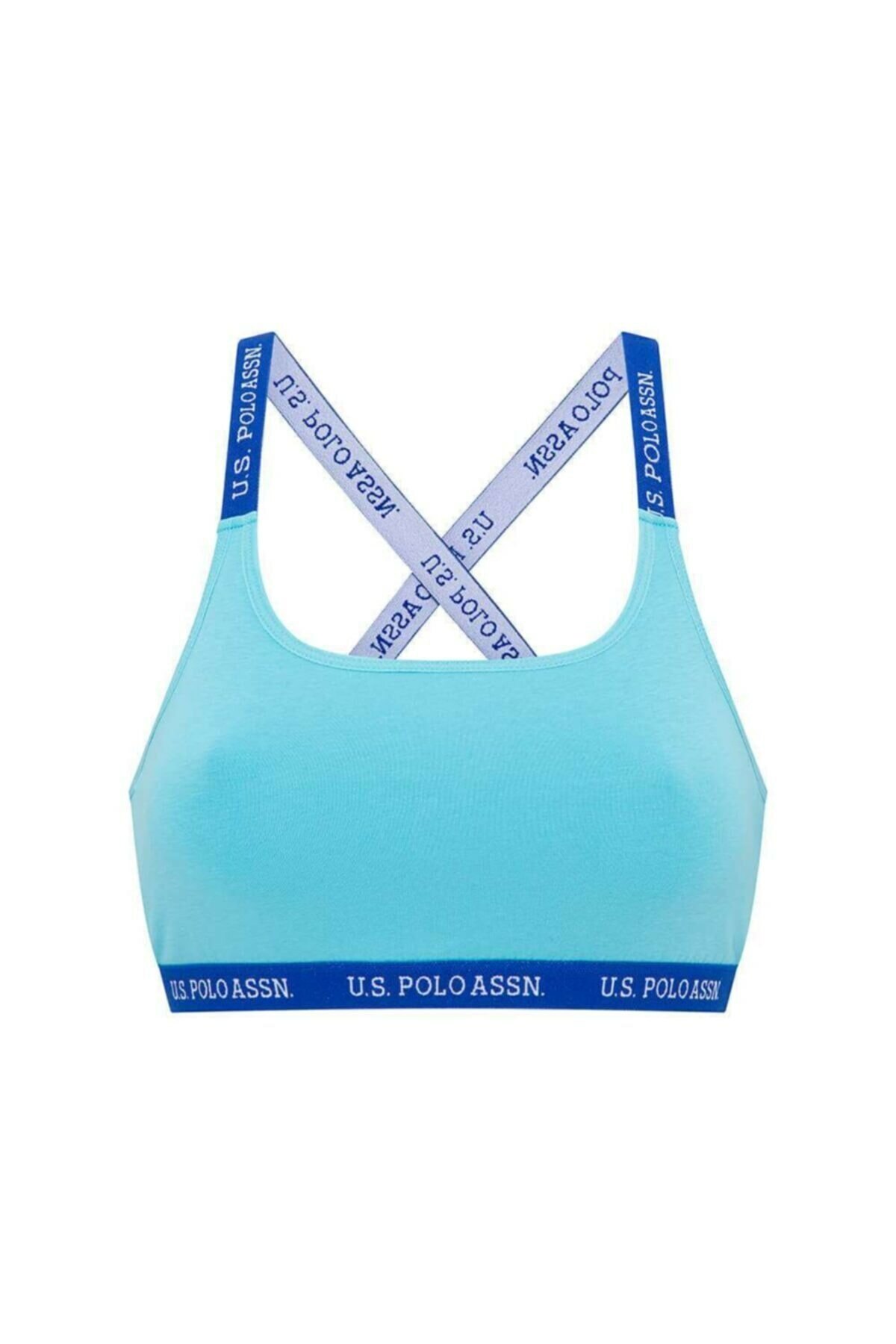 Hafif Kompresyonlu Pamuklu Sporcu Sütyeni Us. POLO Assn. 66117 - Mint