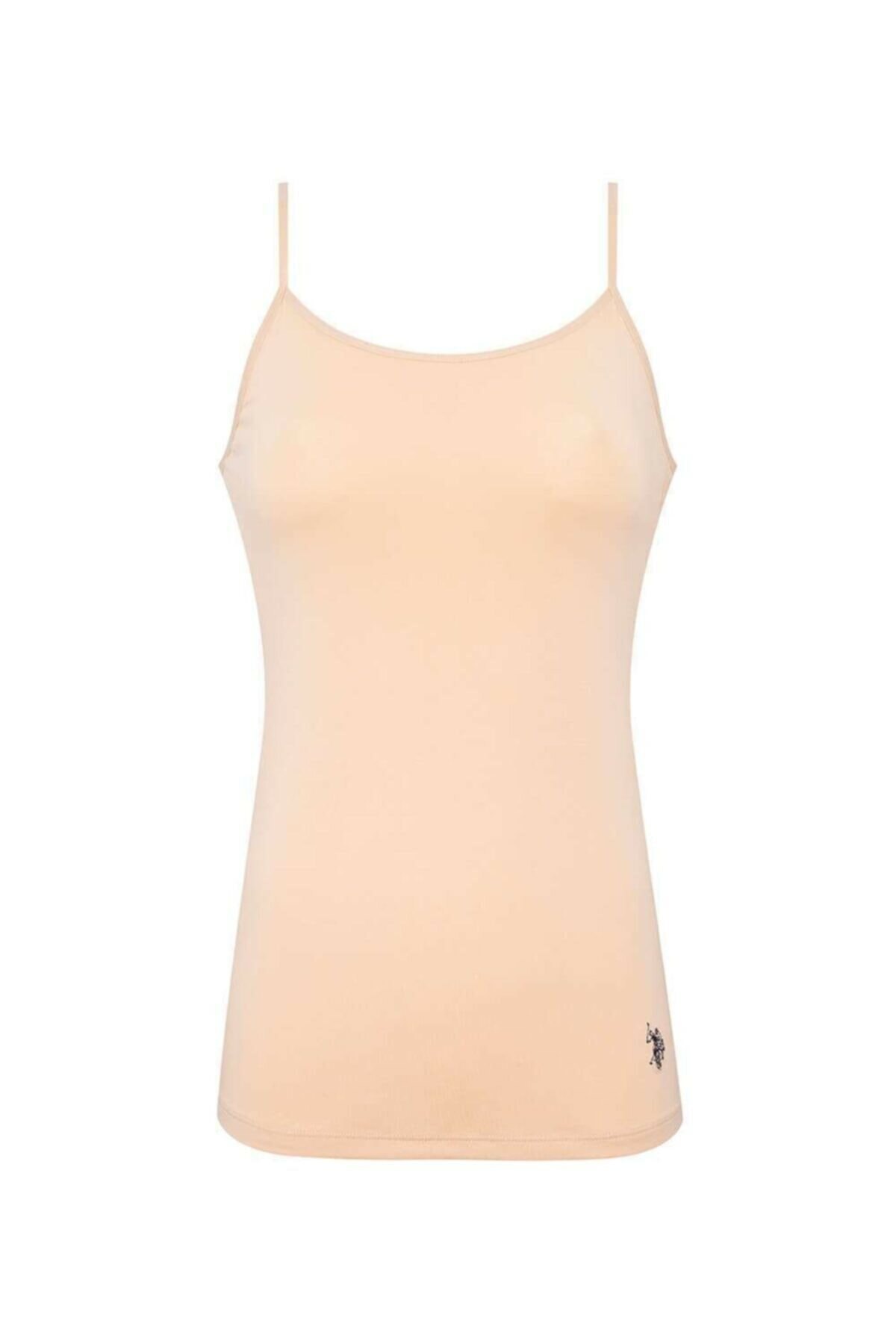 Pamuklu Esnek İp Askılı Atlet Us. POLO Assn. 66000 - Ten