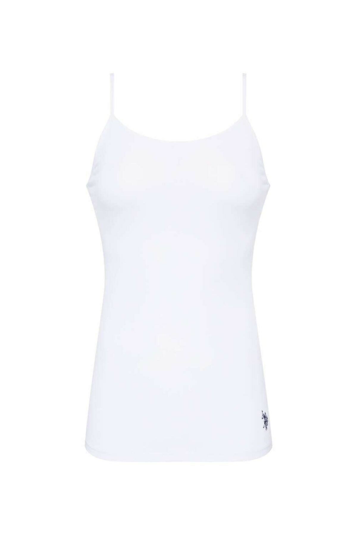 Pamuklu Esnek İp Askılı Atlet Us. POLO Assn. 66000 - Beyaz