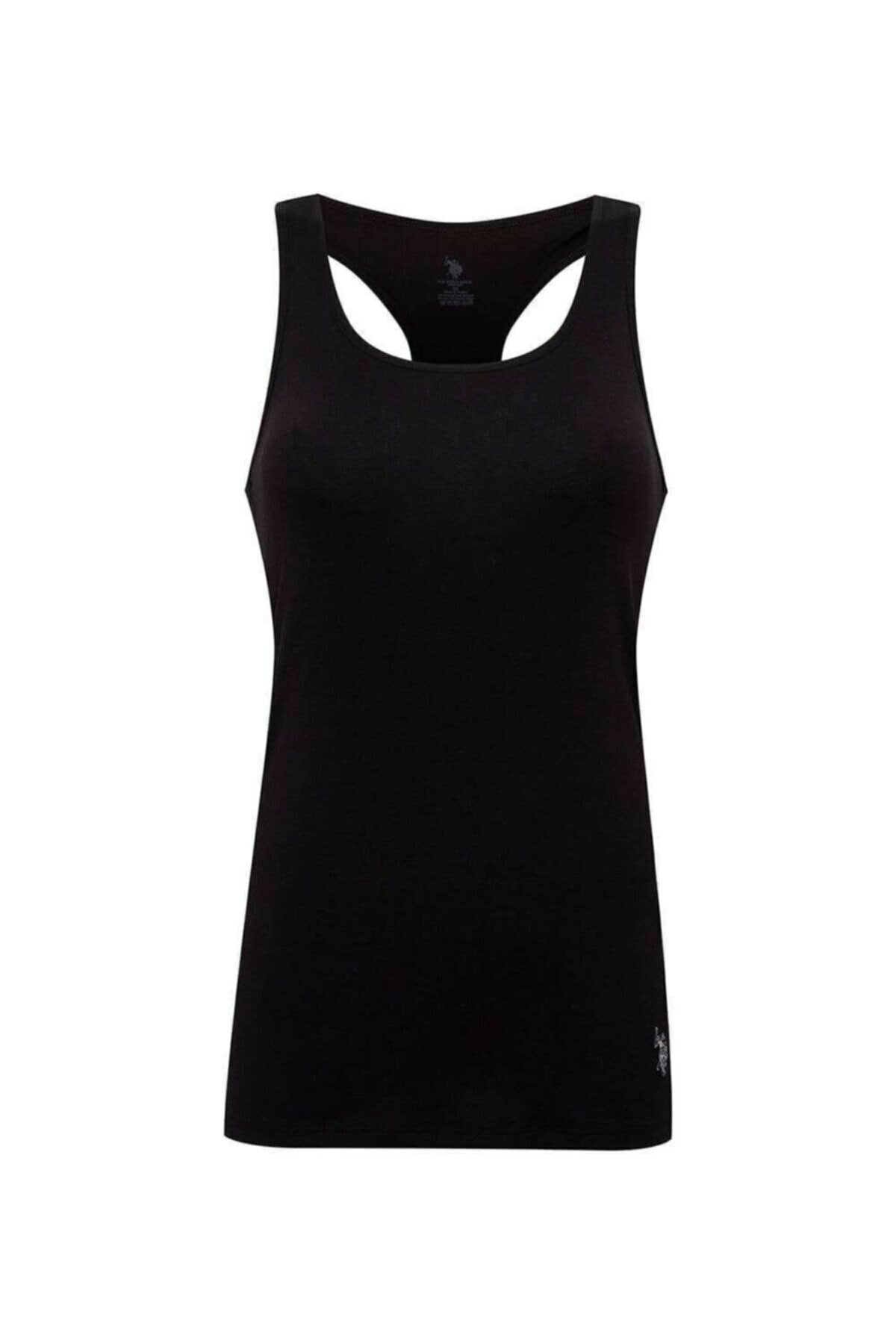 Pamuklu Nefes Alabilen Kadın Sporcu Atlet Us. POLO Assn. 66001 - Siyah