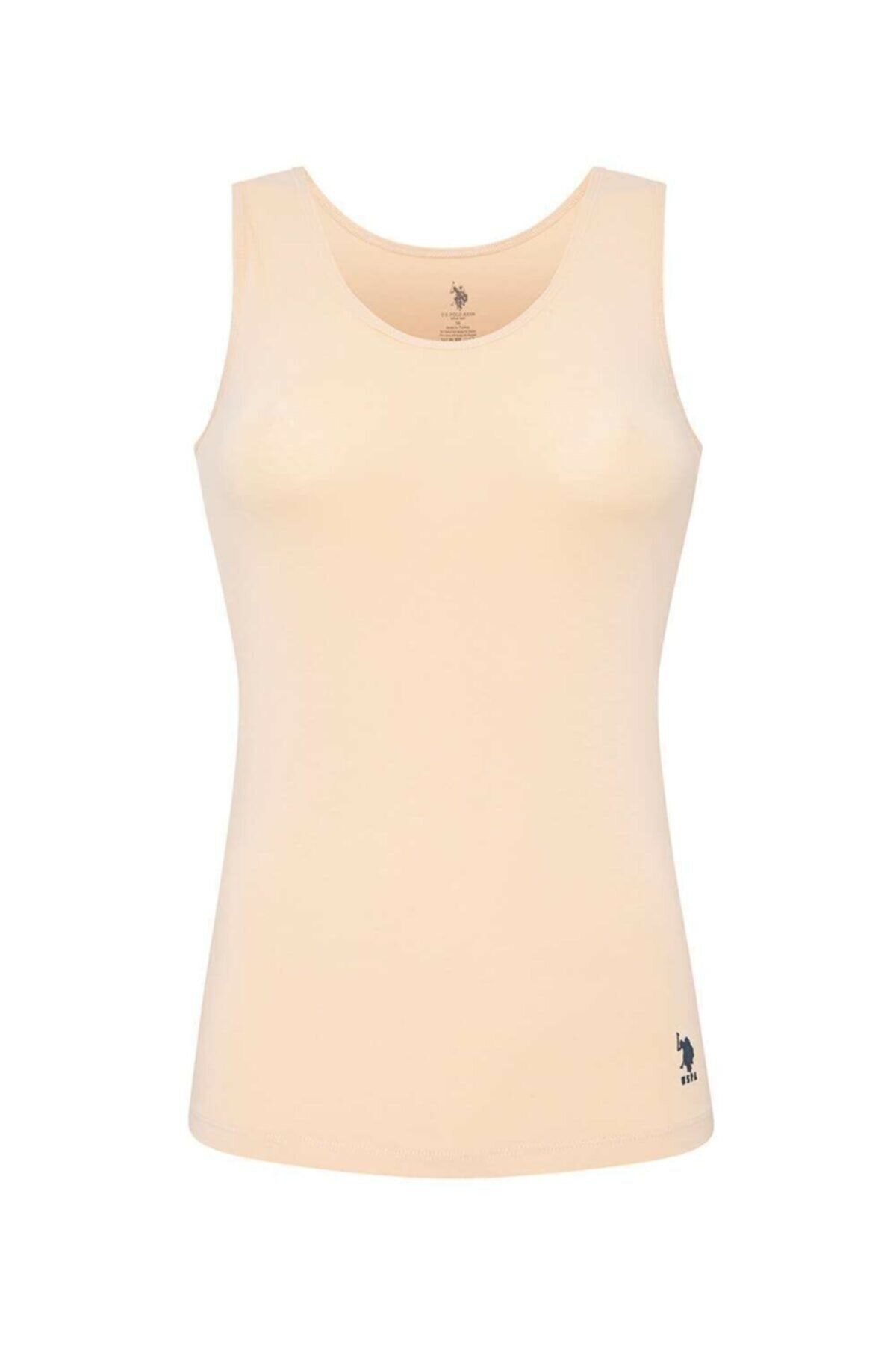 Kalın Askılı Pamuklu Atlet Us. POLO Assn. 66005 - Ten