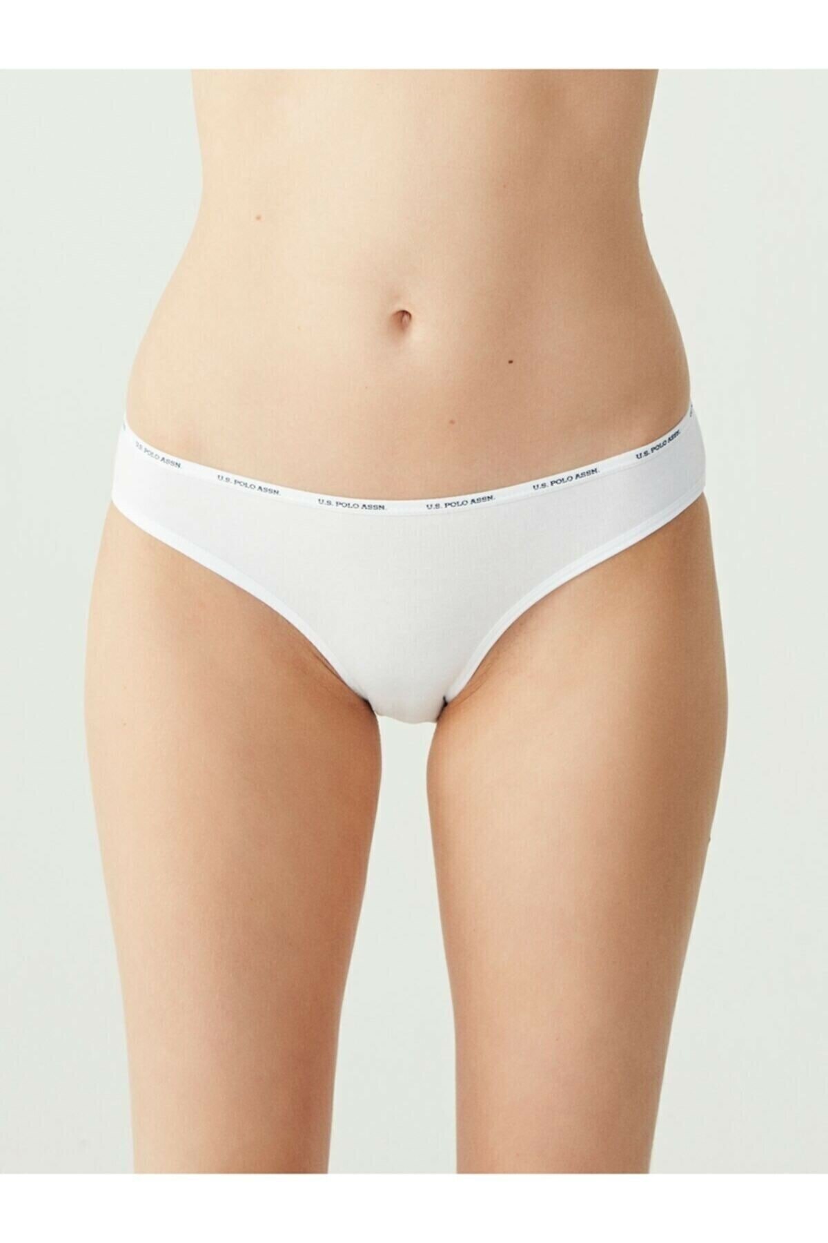 Pamuklu Düşük Bel Slip Külot 5'li Set Us. POLO 67001 - Siyah-Beyaz-Ten-Somon-Kırmızı