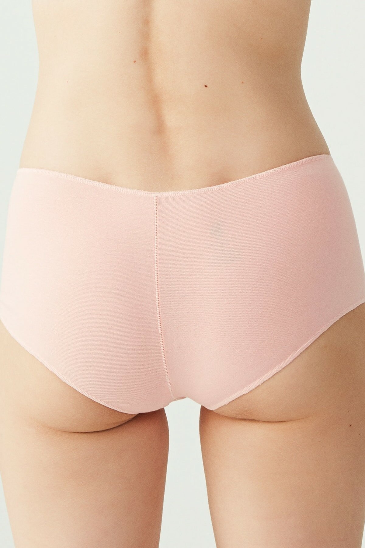 Pamuklu Uzun Paça Kadın Boxer Us. POLO 67004 - Siyah-Beyaz-Ten-Somon-Kırmızı