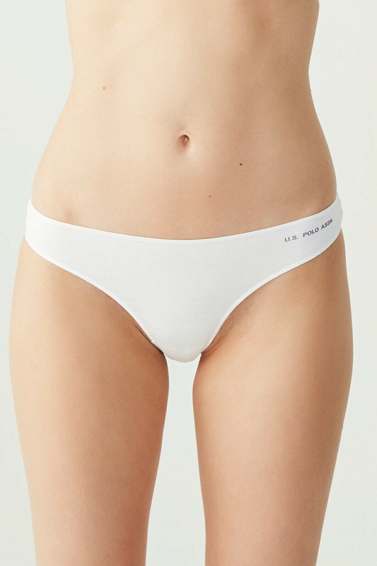 İp Detaylı Minimal String Külot Us. POLO Assn. 67005 - Siyah-Beyaz-Ten-Somon-Kırmızı