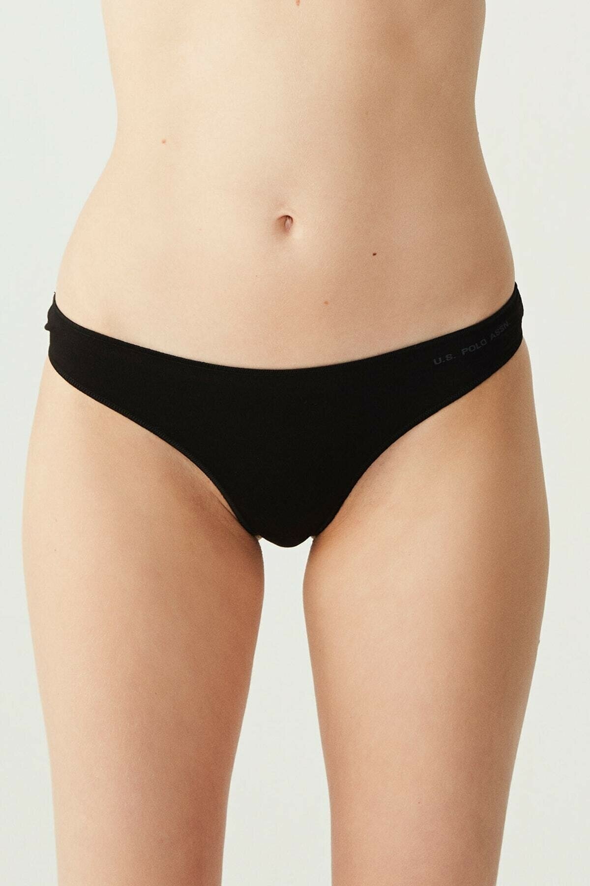 İp Detaylı Minimal String Külot Us. POLO Assn. 67005 - Siyah-Beyaz-Ten-Somon-Kırmızı