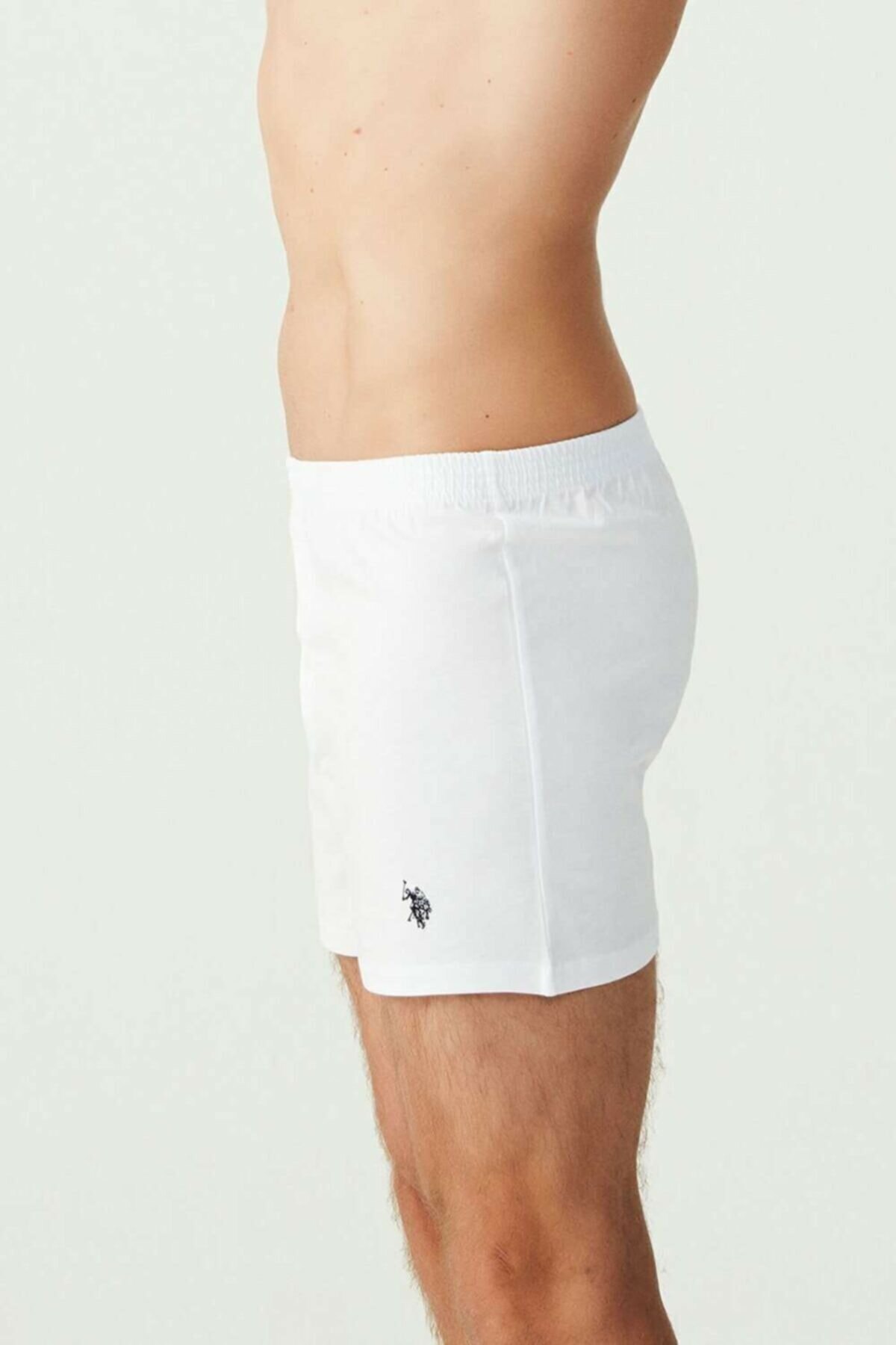 Pamuklu Esnek Bel Boxer Us. POLO Assn. 80054 - Beyaz