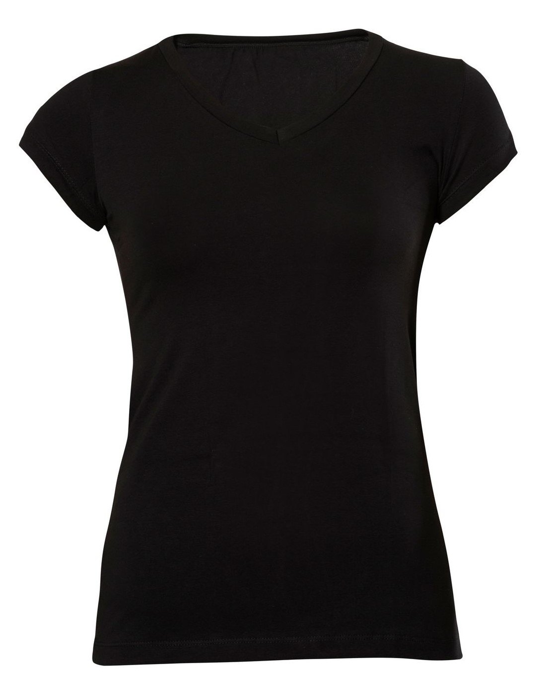 Pamuklu Esnek V Yaka Body Anıt 2840 - Siyah