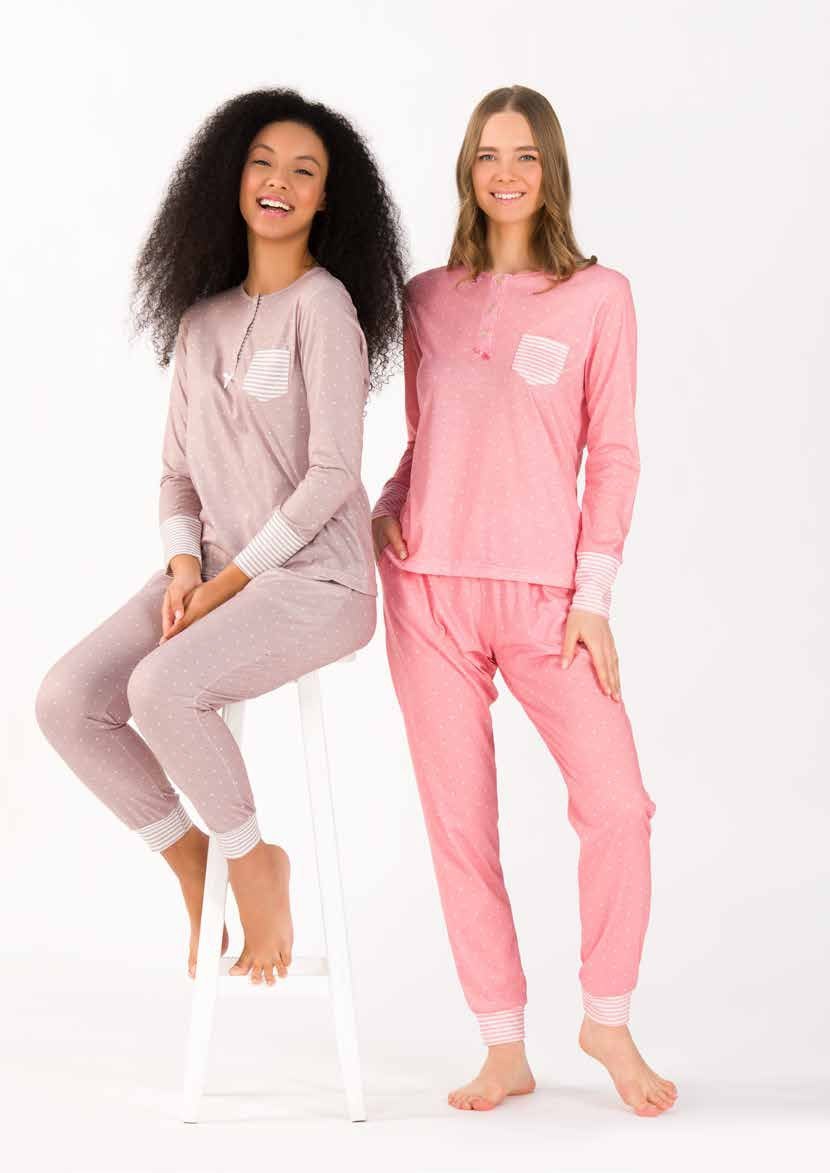 Yeni İnci Viskon Esnek Kesim 2li Pijama Takım Yeni İnci 1735