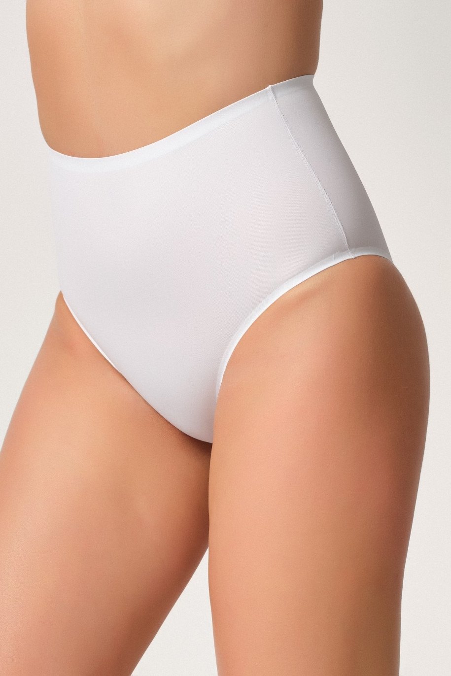 Yüksek Bel Lazer Slip Külot Pamuklu Emay 2801 - Beyaz
