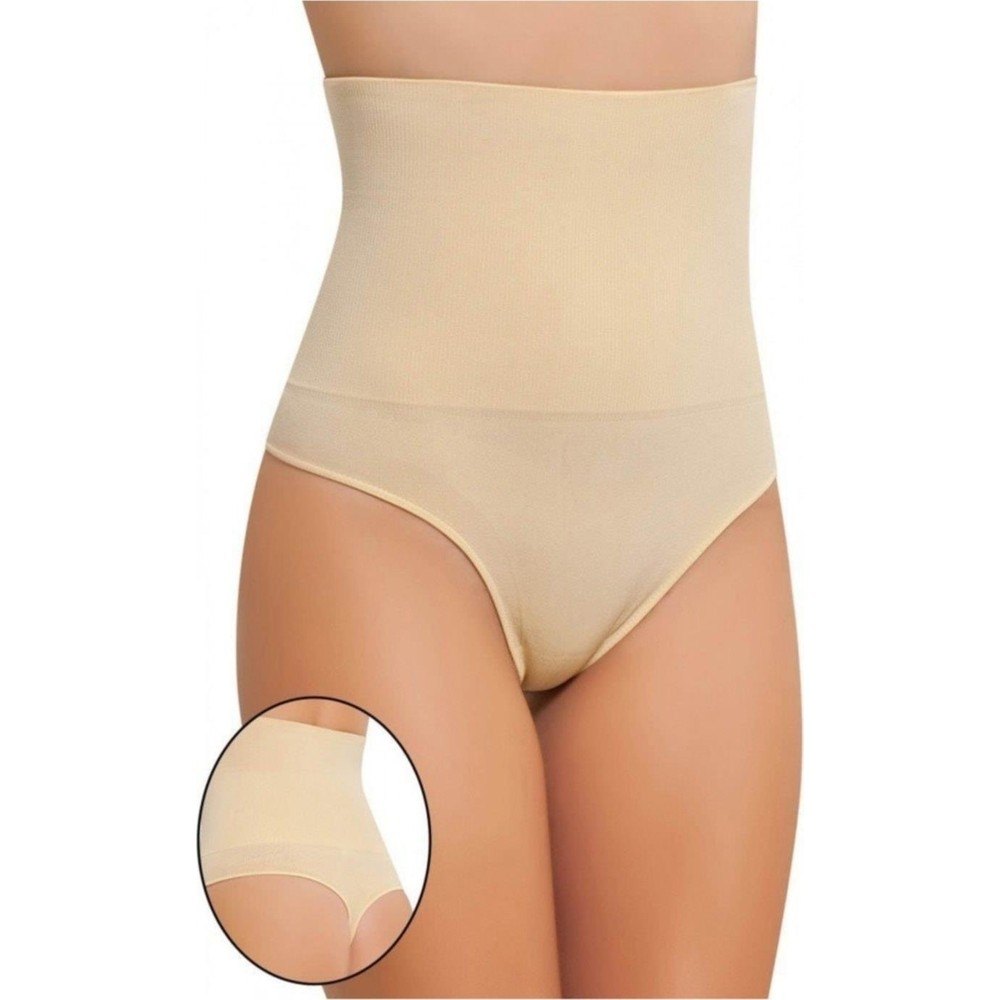 Yüksek Bel Dikişsiz Korse Kadın Form Angel 5013 - Ten