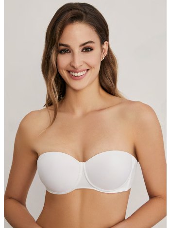 Silikon Bantlı Straplez Double Push-up Sütyen Eros 160