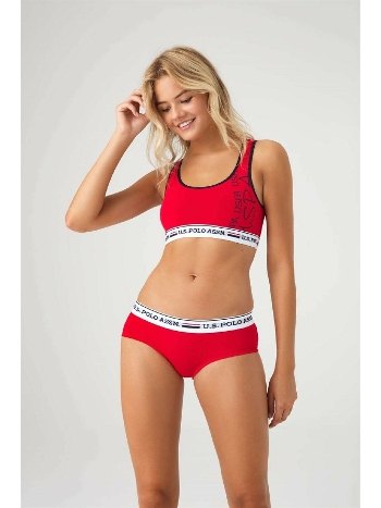 Balenli Dantel Detaylı Büstiyer Şort Takım Us. POLO Assn. 66255