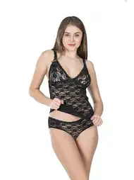 Yüksek Pamuk Oranı Dantelli Atlet Külot Takım Derya 253