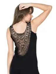 Dekolte Güpür Detaylı Tek Parça Body Derya Kurşun 175