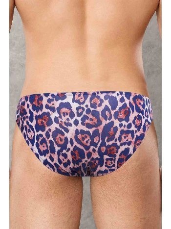 Leopink Desenli Modal Pamuklu Erkek Slip Külot Doreanse 1266 - 2