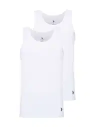 Pamuklu Ribana Kesim Erkek Atlet 2'li Paket Us. POLO Assn. 80188