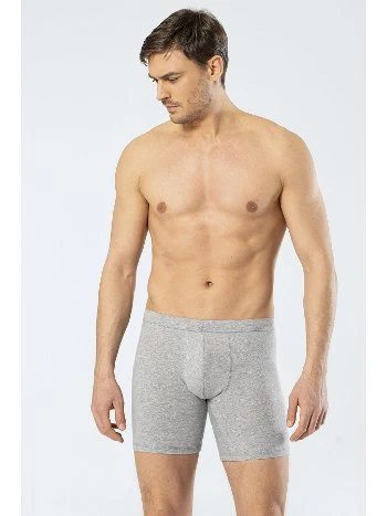 Pamuklu Esnek Bel Lastiği Uzun Boxer Cacharel 1336