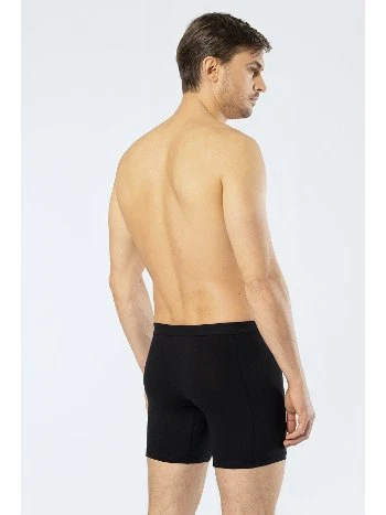 Uzun Paça Boxer Esnek Bel Lastiği Siyah Cacharel 1336 - 2