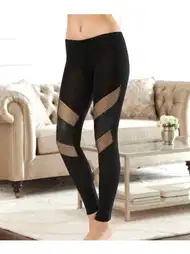 Yüksek Bel File Detaylı Kadın Tayt Derya 0512