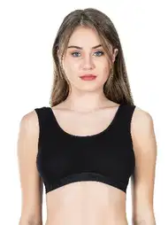 Hafif Kompresyon Geniş Askılı Sporcu Sütyen Derya Kurşun 524