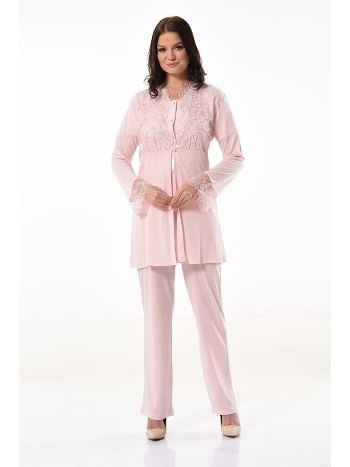 Esnek Bel ve Emzirme Açıklığı Hamile Pijama Takımı XSES 4300