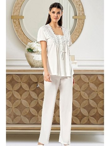 Yumuşak Pamuklu Hamile Lohusa Pijama Takımı XSES 4700