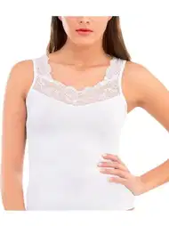 Modal Pamuklu Dantelli Atlet İMER 1260