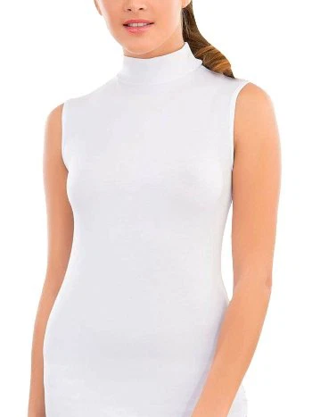 Tek Parça Kesim Boğazlı Sıfır Kol Modal Body İMER 1261 - 2