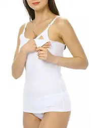 Modal Pamuklu Çift Katman Emzirme Atleti İMER 1268