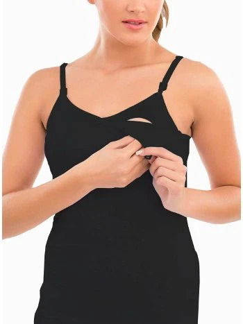 Modal Pamuklu Çift Katman Emzirme Atleti İMER 1268 - 2