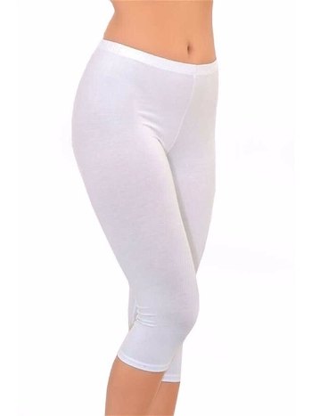 Yüksek Bel Esnek Kapri Tayt İMER 4338