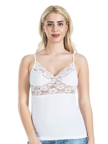 Nefes Alan Pamuklu İnce Askılı Kadın Atlet Derya 258