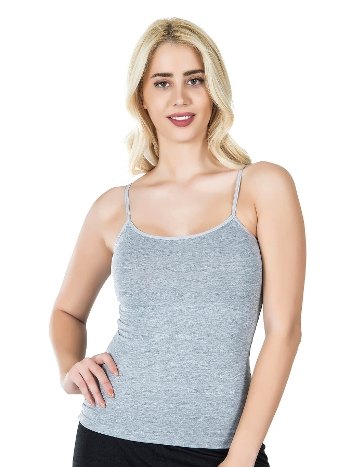 Pamuklu Nefes Alan İp Askılı Kadın Atlet Derya Kurşun 210