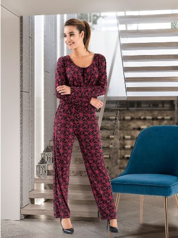 Kadın Tulum Kurşun Yumuşak Pamuklu Derya 1126