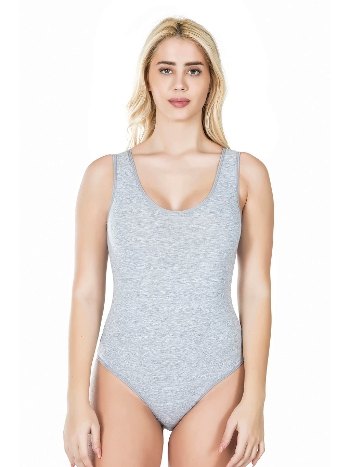 Kalın Askılı Çıtçıtlı Kadın Body Esnek Kesim Derya 315