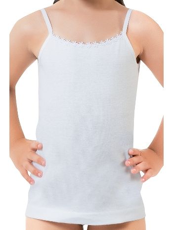 Pamuklu Geniş Askılı Atlet Kız Çocuk Öztaş 4012