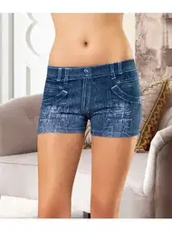 Yüksek Bel Esnek Mini Şort Tayt Derya 439