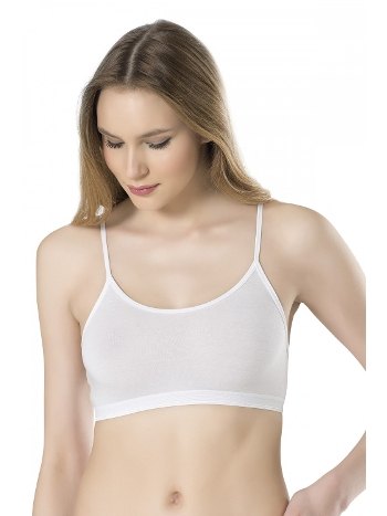 Modal Dantel Detaylı Balensiz İp Askılı Büstiyer Fabony 1000