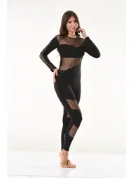 Yüksek Bel Puanlı Tayt Takım Derya 1131