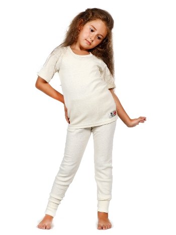 İç Fırçalı Yün Çocuk Kisakol Fanila Saf Yün 600