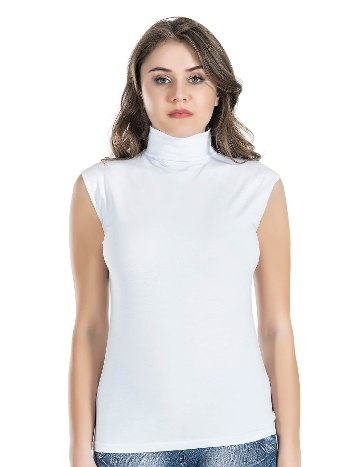 Sıfır Kol Balıkçı Yaka Kadın Atlet Derya 223