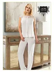Penye %10 Likra Rahat Pijama Takımı Sistina 1561