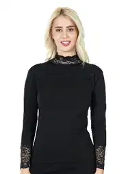 Dantel Detaylı Uzun Kol Body Derya 241