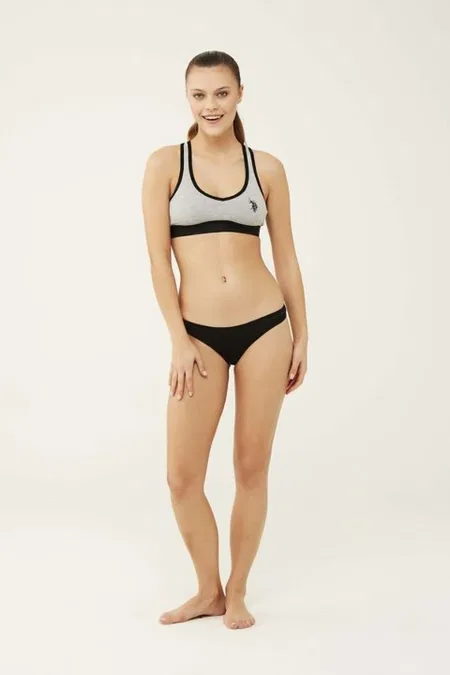İp Detaylı Minimal String Külot Us. POLO Assn. 67007 - Siyah-Beyaz-Ten-Somon-Kırmızı