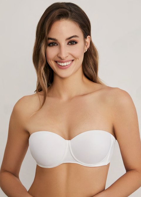 Silikon Bantlı Straplez Double Push-up Sütyen Eros 160