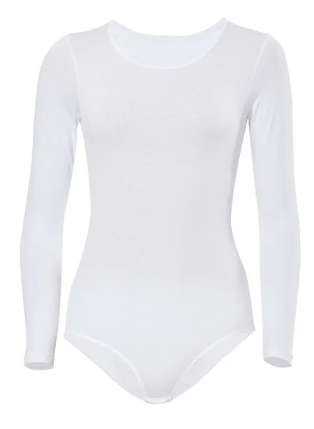 Pamuklu Elastan Tek Parça Uzun Kol Body Anıt 4058